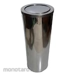 KENSI Tempat Sampah/Tong Sampah Tutup Ayun Stainless Steel (Dustbin/Trash Bin)