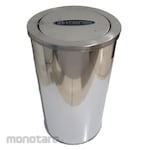 KENSI Tempat Sampah/Tong Sampah Tutup Ayun Standing Stainless 16L (Dustbin/Trash Bin)