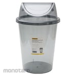 KRISBOW Tempat Sampah/Tong Sampah Tutup Ayun Trasnparant (Dustbin/Trash Bin)
