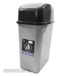 Lucky Star Tempat Sampah/Tong Sampah Tutup Ayun Tokyo Silver (Dustbin/Trash Bin)