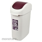 PEARL METAL Tempat Sampah/Tong Sampah Tutup Ayun 10L (Dustbin/Trash Bin)