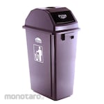 TERA Tempat Sampah/Tong Sampah Tutup Tekan dengan Asbak (Dustbin/Trash Bin)