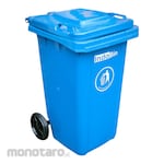 Indobin Tempat Sampah/Tong Sampah Plastik Beroda 100L (Trash Bin)