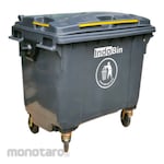 Indobin Plastic Trash Bin with Wheel 660L