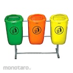 KRISBOW Tempat Sampah/Tong Sampah Pilah Kompartemen dengan Stand (Trash Bin)