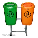KRISBOW Tempat Sampah/Tong Sampah Pilah Kompartemen dengan Stand (Trash Bin)