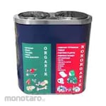 Non Brand Tempat Sampah/Tong Sampah Pilah 2 dengan Asbak Model Capsule (Trash Bin)