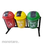 Non Brand Tempat Sampah/Tong Sampah Pilah Fiber 3in1 (Trash Bin)