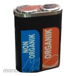Non Brand Tempat Sampah/Tong Sampah Pilah Stainless Kapsul 2 In 1 (Trash Bin)