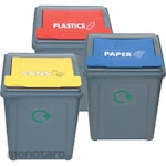 Offis Tempat Sampah/Tong Sampah Pilah Daur Ulang Set 3 (Trash Bin)