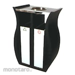 TERA Tempat Sampah/Tong Sampah Pilah 2 dengan Asbak (Trash Bin)