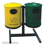 TIGER FIRE Tempat Sampah/Tong Sampah Pilah Bulat dengan Stand (Trash Bin)