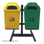 TIGER FIRE Tempat Sampah/Tong Sampah Pilah Persegi dengan Stand (Trash Bin)