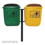 TIGER FIRE Tempat Sampah/Tong Sampah Pilah Persegi dengan Stand Tanaman (Trash Bin)