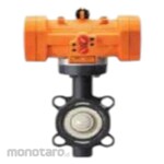 CENIT PPH Butterfly Valve with Plastic Pneumatic Type 628 Body PPGF Seals EPDM DIN Flange End (Katup Kupu-Kupu)