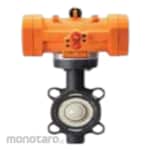 CENIT PPH Butterfly Valve with Plastic Pneumatic Type 628 Body PPGF Seals EPDM DIN Flange End
