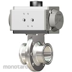 Osaka Sanitary SUS316L Automatic Butterfly Valve EPDM Ferrule (Katup Kupu-Kupu)