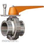 Osaka Sanitary SUS316L Manual Butterfly Valve EPDM Ferrule (Katup Kupu-Kupu)