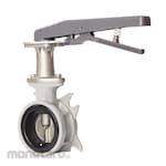 TOYO VALVE Butterfly Valve JIS10K Alluminium SS Disc lever (Katup Kupu-Kupu)
