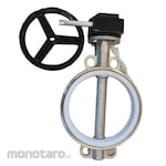 Tozen Butterfly Valve, All SS 304, Wafer 10K, Teflon Seat Gear (Katup Kupu-Kupu)