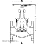 Kitz Globe Valve 10K Flange 10SDBF Series (Katup Globe)