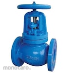Tozen Globe Valve Cast Iron JIS 10K Flange Rising Stem Bronze Trim (Katup Globe)