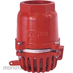 Osaka Pipe Fitting & Valve All cast iron, single-open foot valve, tip foot, screw-in type, with lever