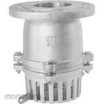 Osaka Pipe Fitting & Valve All stainless steel foot valve Tip foot 10K flange type With lever