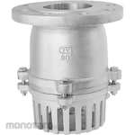 Osaka Pipe Fitting & Valve All stainless steel foot valve Tip foot 10K flange type Without lever