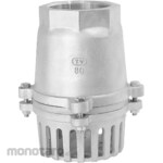 Osaka Pipe Fitting & Valve All stainless steel foot valve Tip foot Screw type Without lever