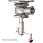 Osaka Sanitary SUS316L Manual Tank Valve FKM Ferrule