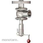 Osaka Sanitary SUS316L Manual Tank Valve FKM Ferrule
