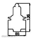 Yoshitake Pressure Reducing Valve GD-41 SCS14A Threaded NPT End Connection