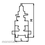 Yoshitake Pressure Reducing Valve GP-2000 (JIS 20K RF) End Flange Connection