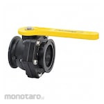 BANJO Manual 2-Way Ball Valve Flange Polypro
