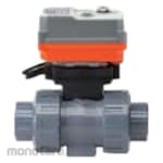 CENIT CPVC Electric True Union Ball Valve VAC220- Seat PTFE Seals EPDM ASTM