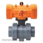CENIT Double Action Pneumatic Ball Valve Plastic True Union ANSI