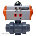 CENIT Double Action Pneumatic Ball Valve True Union uPVC JIS