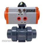CENIT Single Action Pneumatic Ball Valve uPVC True Union ANSI