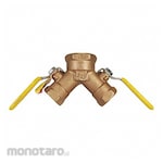 DIXON VALVE COUPLING Manual 3-Way Ball Valve 1 1/4 Bronze