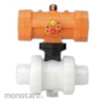 HUASHENG Pneumatic Ball Valves True Union Plastic Seal EPDM-PTFE PVDF Butt Weld