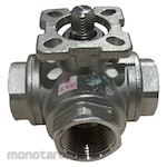 KZE 3-Way L Type Ball Valve SS316 (Katup Bola)