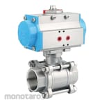 KZE Female Thread 3-Part Ball Valve SS304 (Katup Bola)