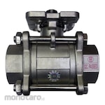 KZE Female Thread 3-Part Ball Valve SS316 (Katup Bola)