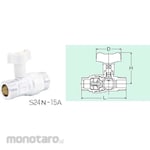 Kitz 10K Brass Made Chalk Valve Integrated Water Supply Ball Valve (Taper Male Thread X Parallel Male Thread)
