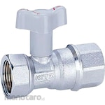 Kitz 10K Built-In Type Water Supply Ball Valve (Taper Female Thread X Taper Female Screw) (S25N Series)