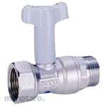 Kitz 10K Check Valve Built-In Type Water Supply Ball Valve Long Handle (Taper Female Thread X Parallel Male Thread) (S28LN Series)