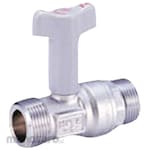 Kitz 10K Check Valve Built-In Type Water Supply Ball Valve Long Handle (Taper Male Thread X Parallel Male Thread) (S24LN Series)