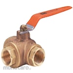 Kitz 400-Type Bronze Three-Way Four-Sided Seat Ball Valve (Standard Bore, Screw-In Type)