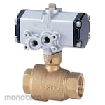 Kitz Brass Small Air-operated Ball Valve C-TFE Series